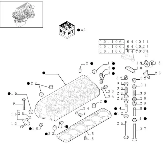 504078223 - Втулка распредвала ГБЦ ДВС Cursor10/13 T9T9./St., CR, Str., Tr.